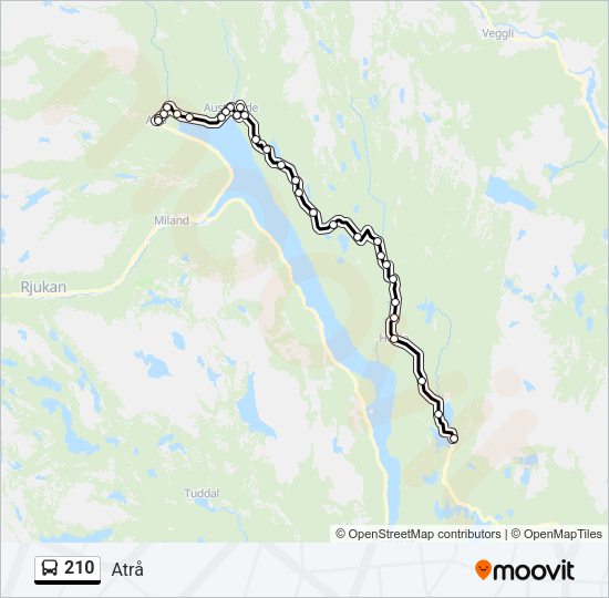 210 Bus Line Map