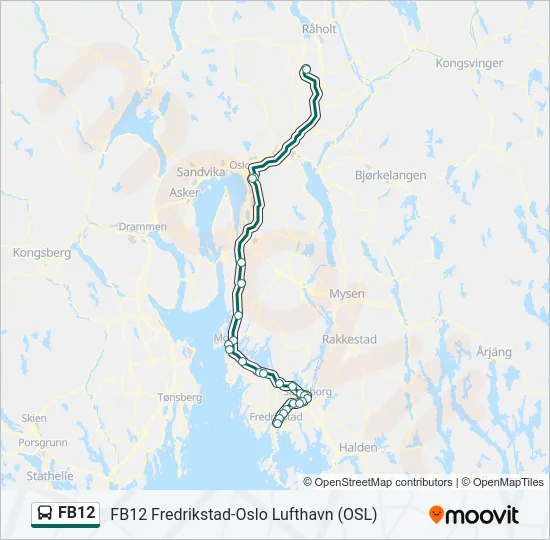 FB12 Bus Line Map
