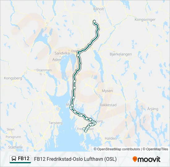 FB12 Bus Line Map