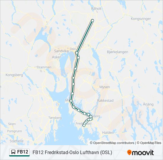 FB12 bus Line Map