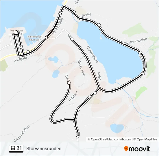31 Bus Line Map