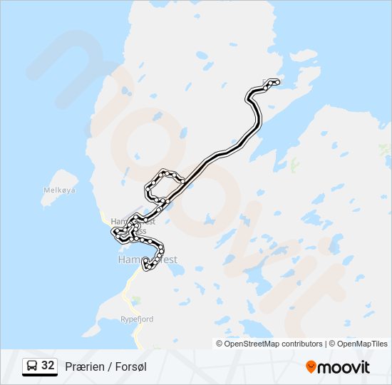 32 Bus Line Map