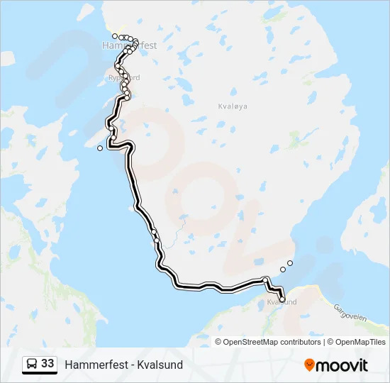 33 Bus Line Map