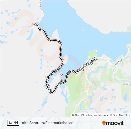 44 Bus Line Map