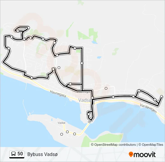 50 Bus Line Map