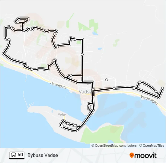 50 Bus Line Map