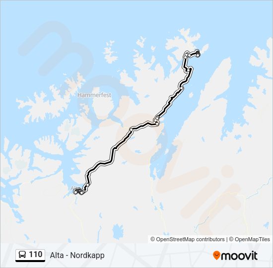 110 Bus Line Map