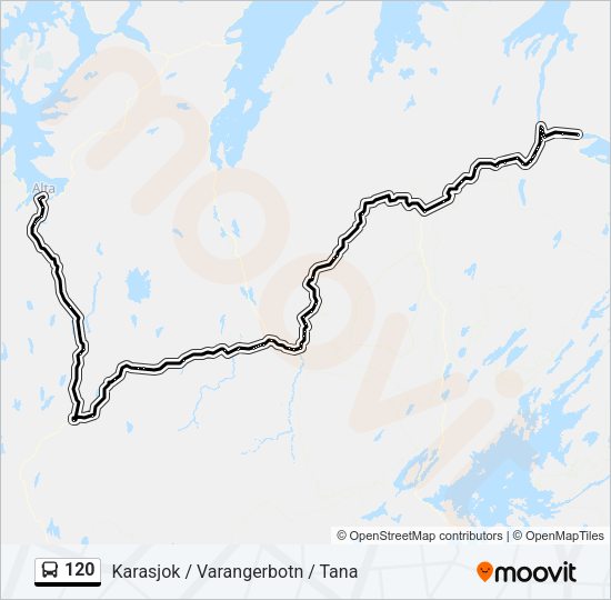 120 Bus Line Map