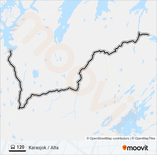 120 Bus Line Map
