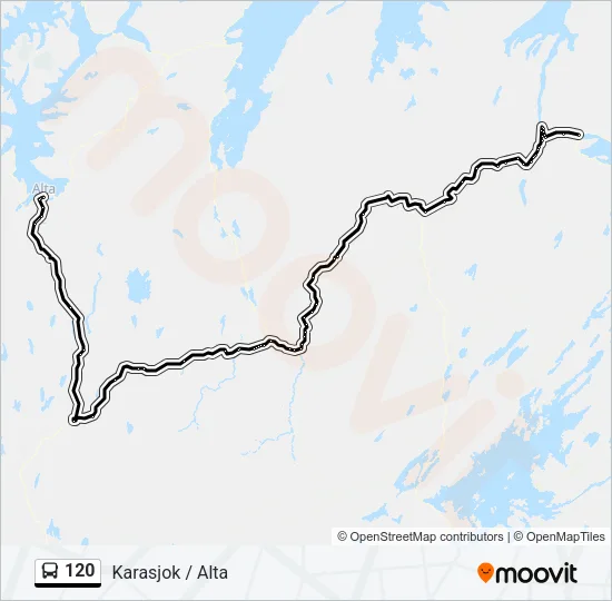 120 Bus Line Map