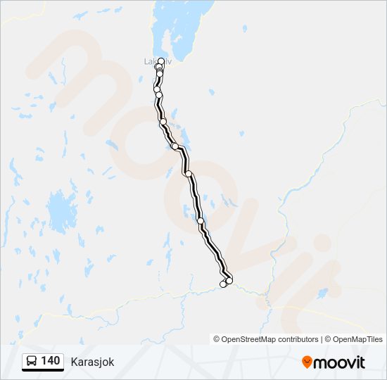 140 Bus Line Map