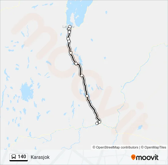 140 Bus Line Map