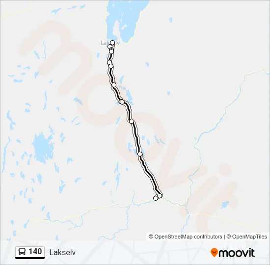 140 Bus Line Map
