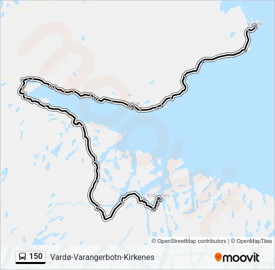 150 Bus Line Map