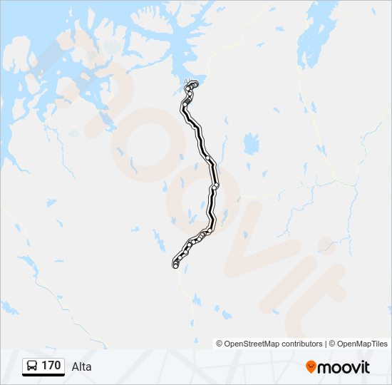 170 Bus Line Map