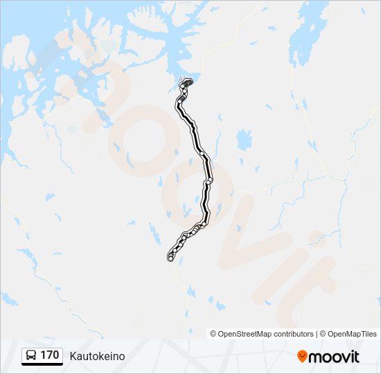 170 Bus Line Map