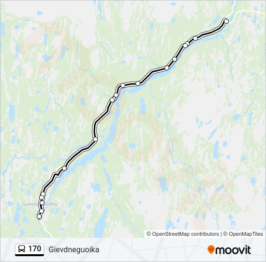 170 Bus Line Map