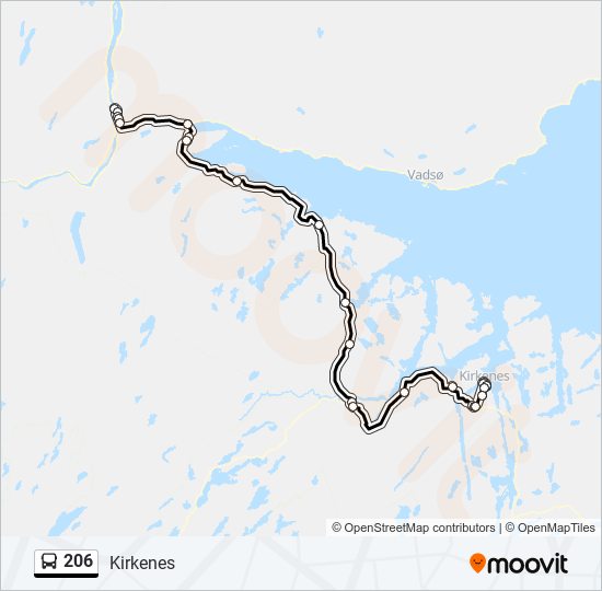 206 Bus Line Map
