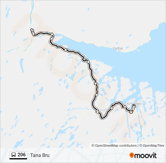 206 Bus Line Map