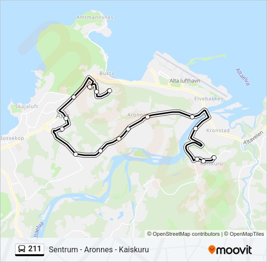 211 Bus Line Map