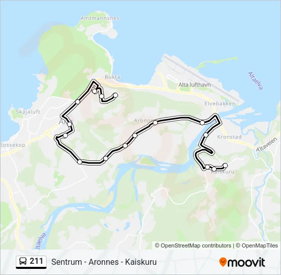 211 Bus Line Map