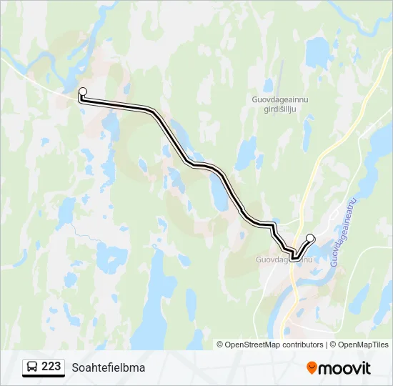 223 Bus Line Map