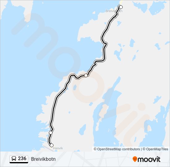 236 Bus Line Map