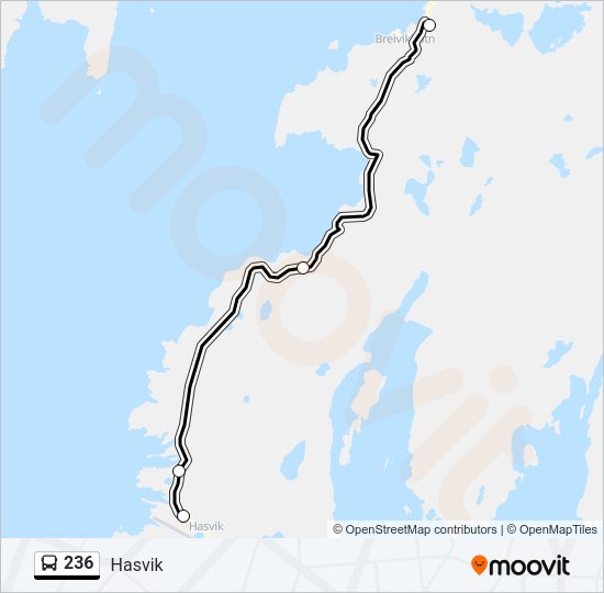 236 Bus Line Map