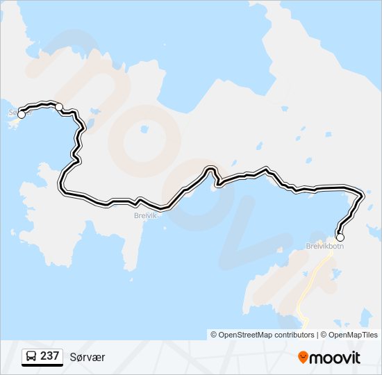 237 Bus Line Map