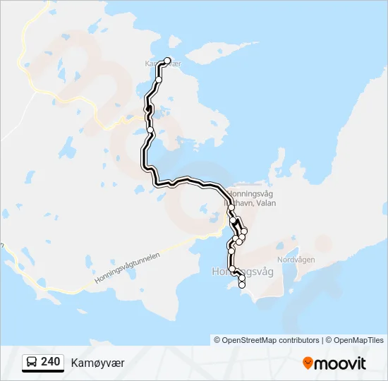 240 Bus Line Map