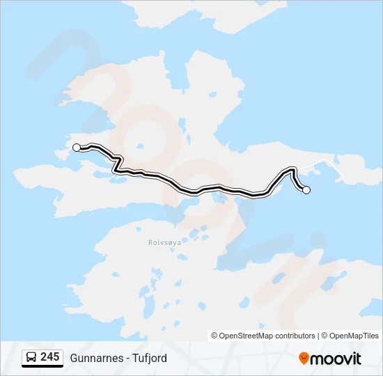245 Bus Line Map