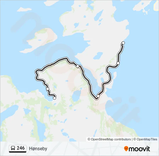 246 Bus Line Map