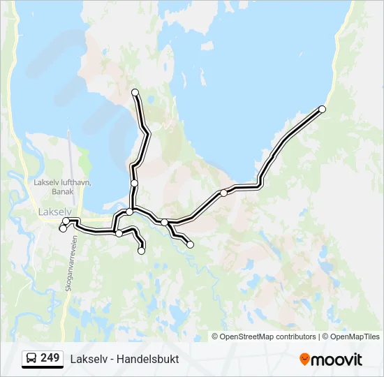 249 Bus Line Map