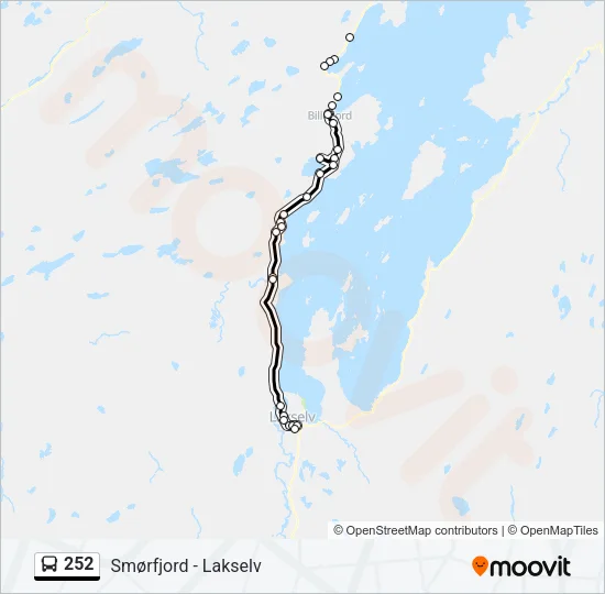 252 Bus Line Map