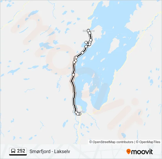 252 Bus Line Map