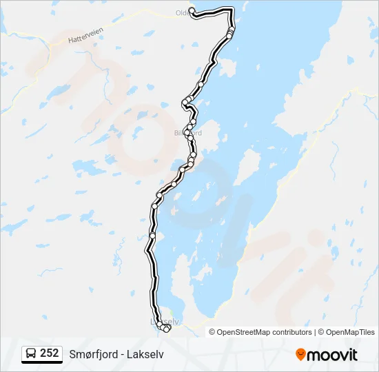 252 Bus Line Map