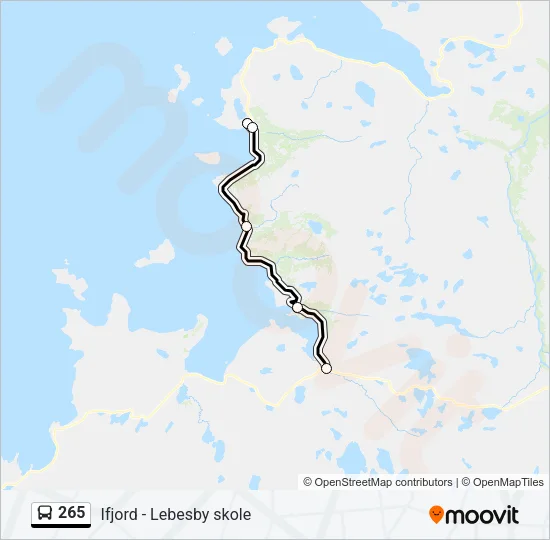 265 Bus Line Map