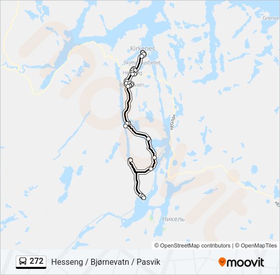 272 Bus Line Map