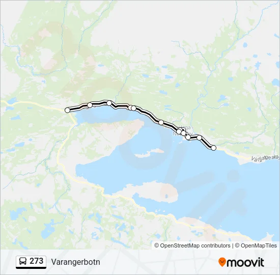 273 Bus Line Map