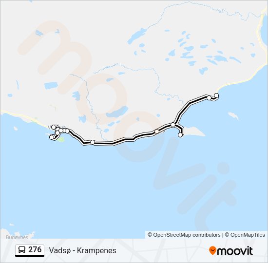 276 Bus Line Map
