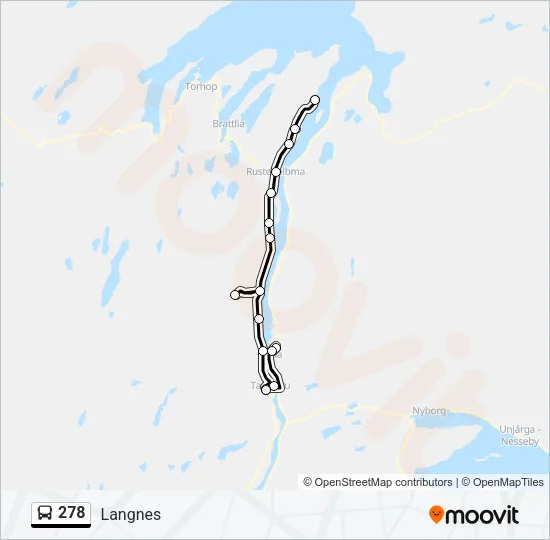 278 Bus Line Map