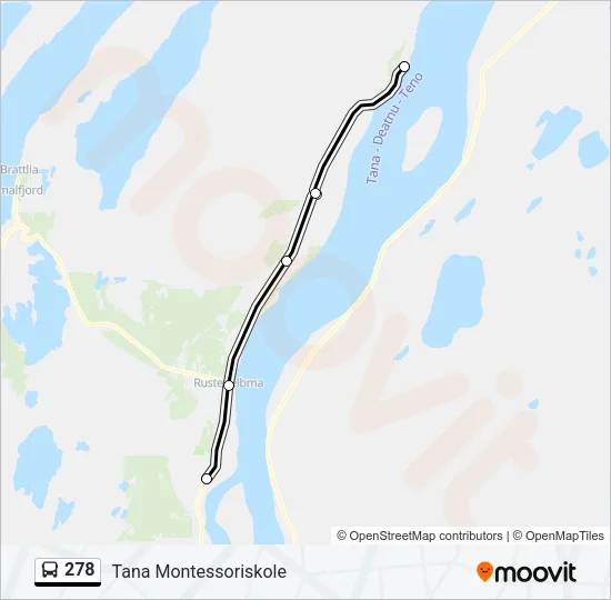 278 Bus Line Map