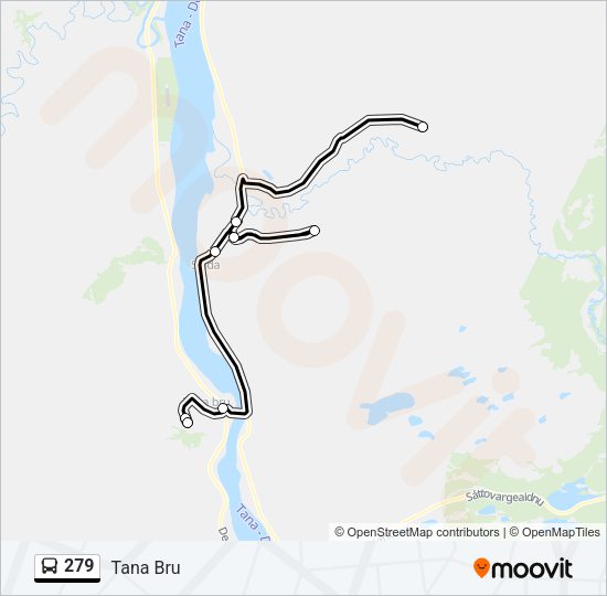 279 Bus Line Map