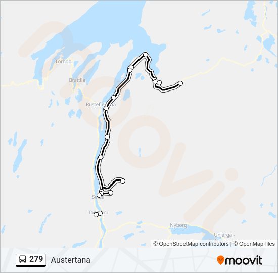 279 Bus Line Map