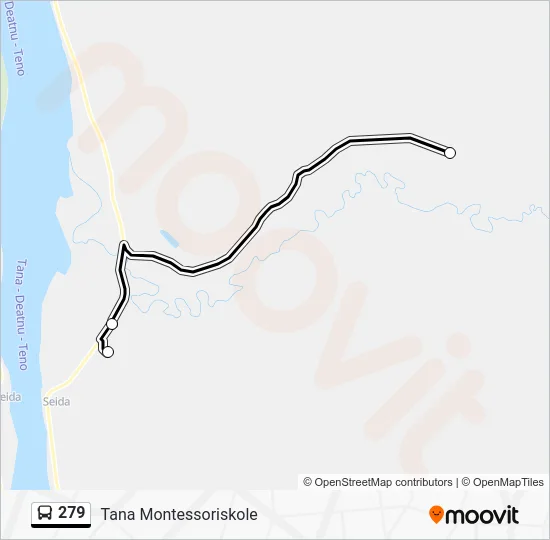 279 Bus Line Map