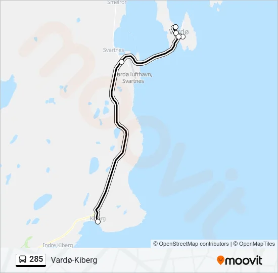285 Bus Line Map