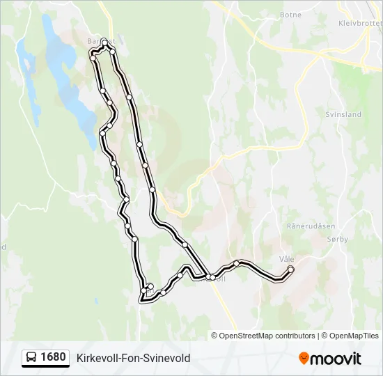 1680 Bus Line Map