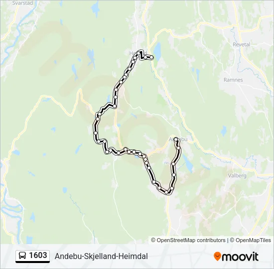 1603 Bus Line Map