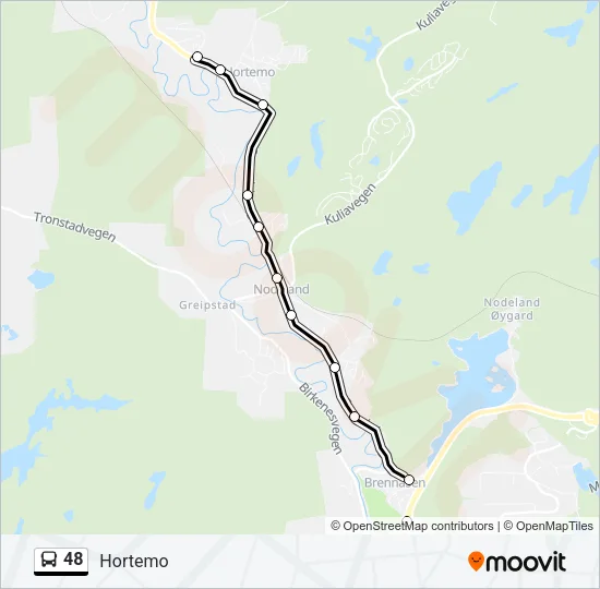 48 Bus Line Map