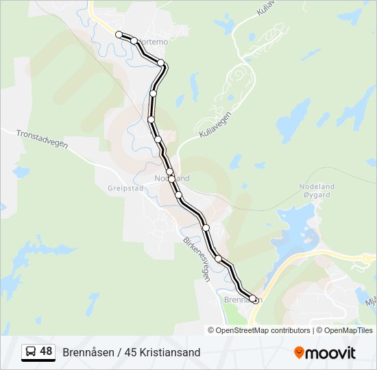 48 Bus Line Map